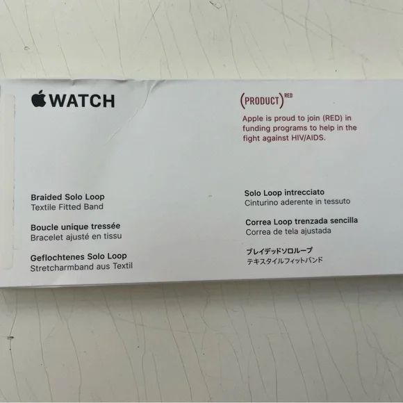 Apple Watch Braided Solo Loop Band, 38 / 40 / 41 / 42mm, wrist size 1, red - Picture 3 of 6